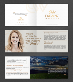 Brochure Design by SAI DESIGNS for Dawne Warner | Design: #18862197
