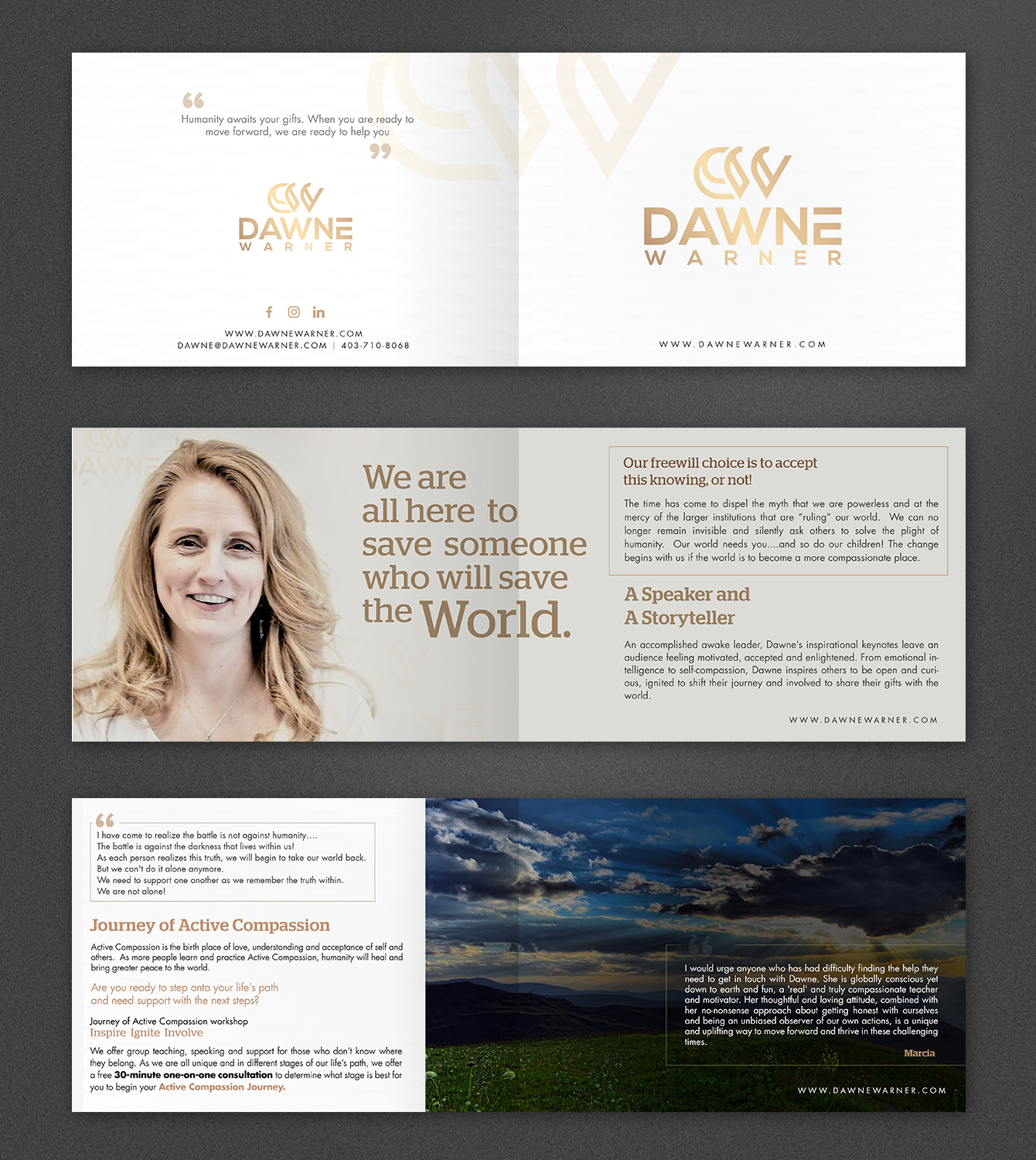 Brochure Design by SAI DESIGNS for Dawne Warner | Design #18875827
