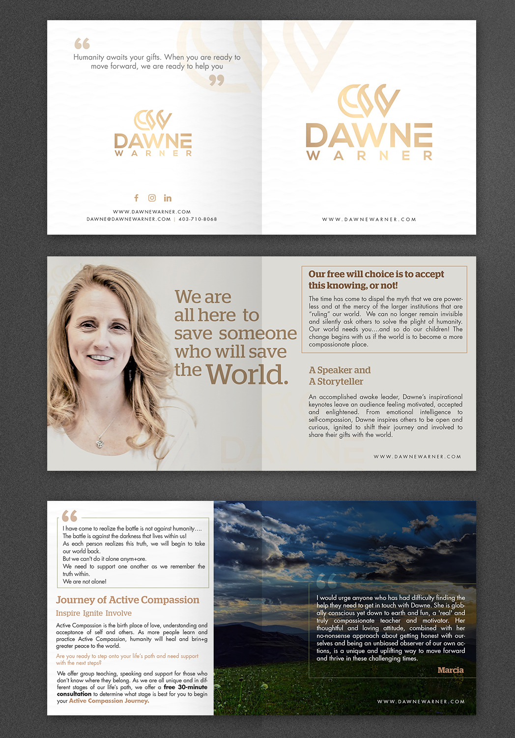 Brochure Design by SAI DESIGNS for Dawne Warner | Design #19009173