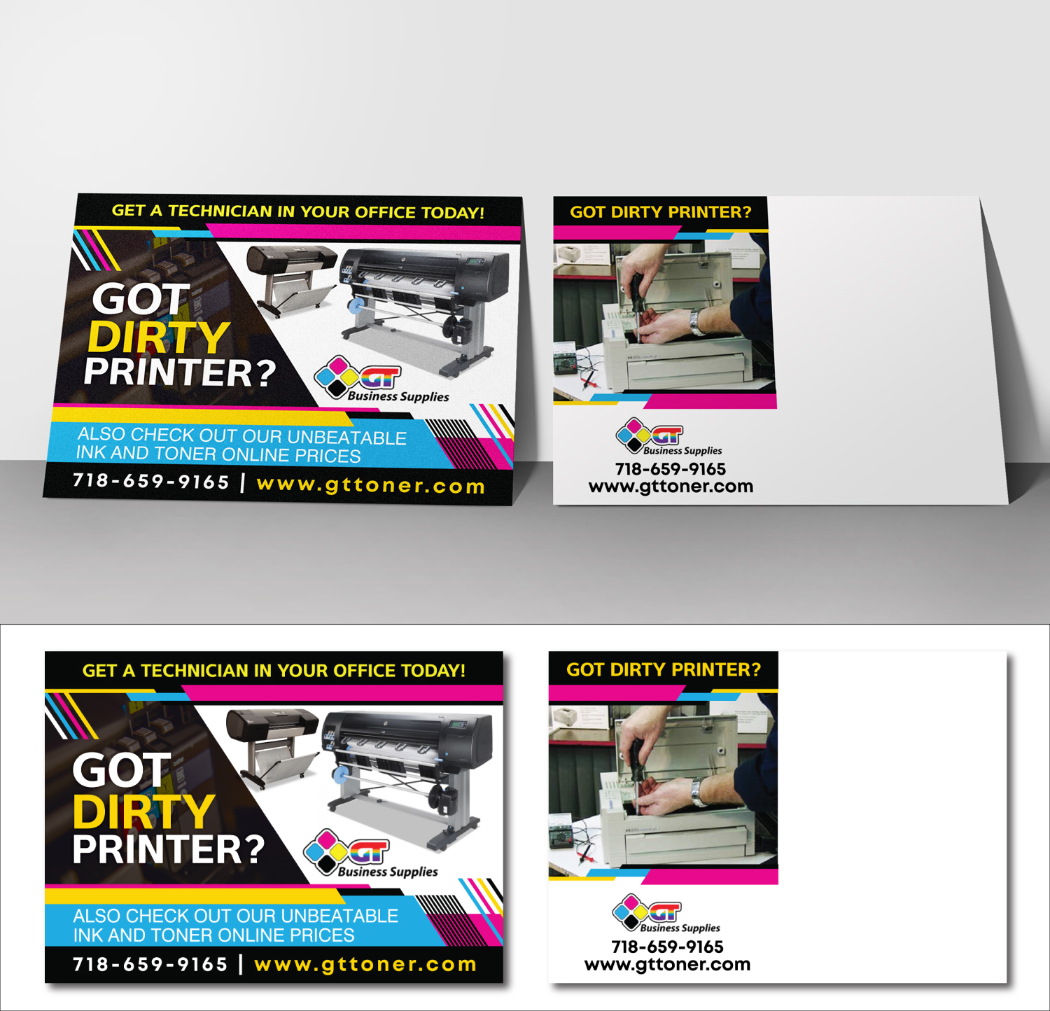 Postcard Design for GT Business Supplies LLC by Impressive Sol Design