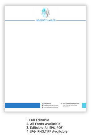 Letterhead Design by Expert Designer for Neurodynamics, Inc. | Design #18666394