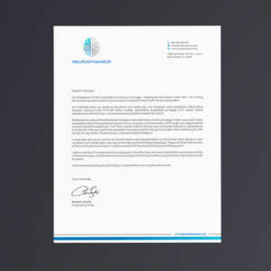 Letterhead Design by logodentity for Neurodynamics, Inc. | Design: #18663436