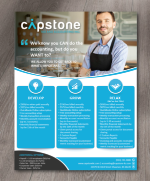 Flyer Design by alex989 for Capstone Tax and Accounting Inc. | Design: #18653150