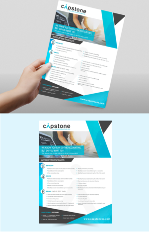 Flyer Design by Deepak_9_Malhotra for Capstone Tax and Accounting Inc. | Design: #18654373