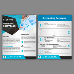 Flyer Design by Schöpfer for Capstone Tax and Accounting Inc. | Design: #18661579