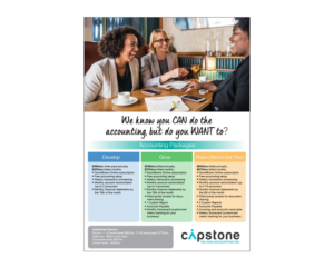 Flyer Design by Boon for Capstone Tax and Accounting Inc. | Design: #18648409