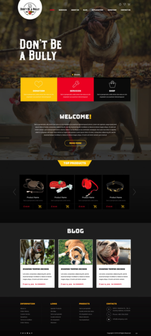 Diseño Web por pb para Don't Be A Bully | Diseño: #18664973