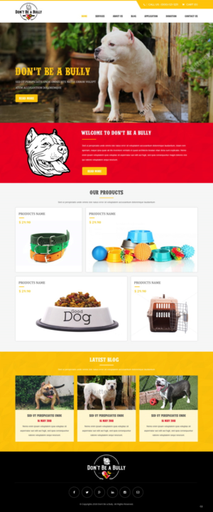 Diseño Web por pb para Don't Be A Bully | Diseño: #18664978