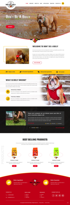 Diseño Web por pb para Don't Be A Bully | Diseño: #18664979