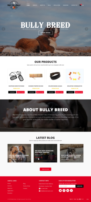 Diseño Web por pb para Don't Be A Bully | Diseño: #18664982