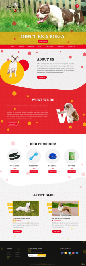 Diseño Web por pb para Don't Be A Bully | Diseño: #18664985