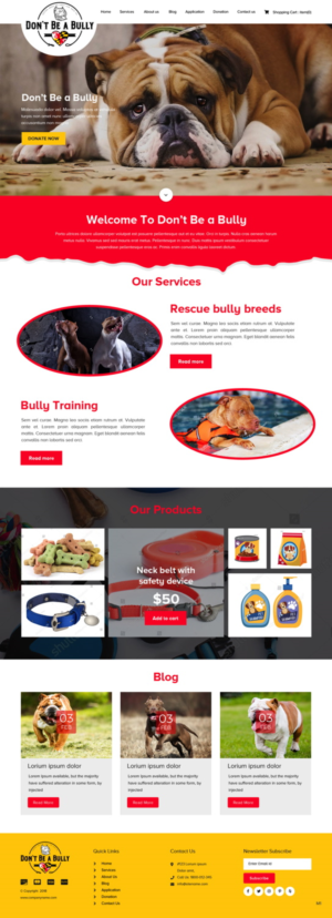 Diseño Web por pb para Don't Be A Bully | Diseño: #18664989