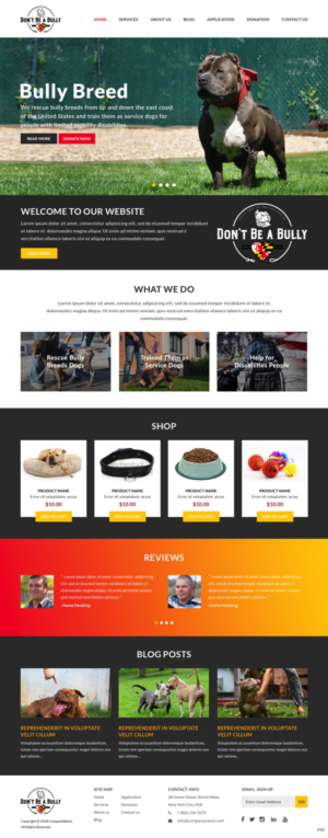 Diseño Web por pb para Don't Be A Bully | Diseño: #18664991