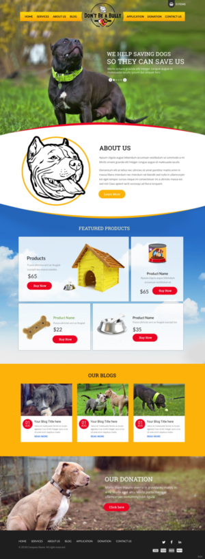 Diseño Web por pb para Don't Be A Bully | Diseño: #18664992