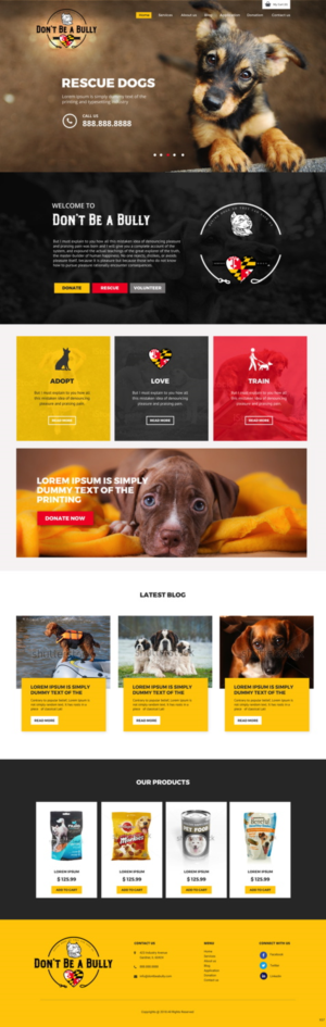 Diseño Web por pb para Don't Be A Bully | Diseño: #18664994