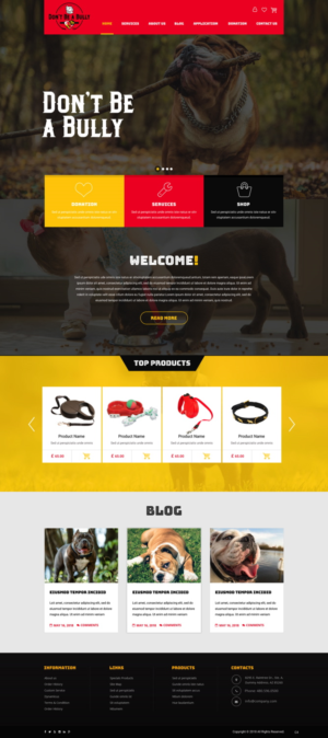 Diseño Web por pb para Don't Be A Bully | Diseño: #18713380