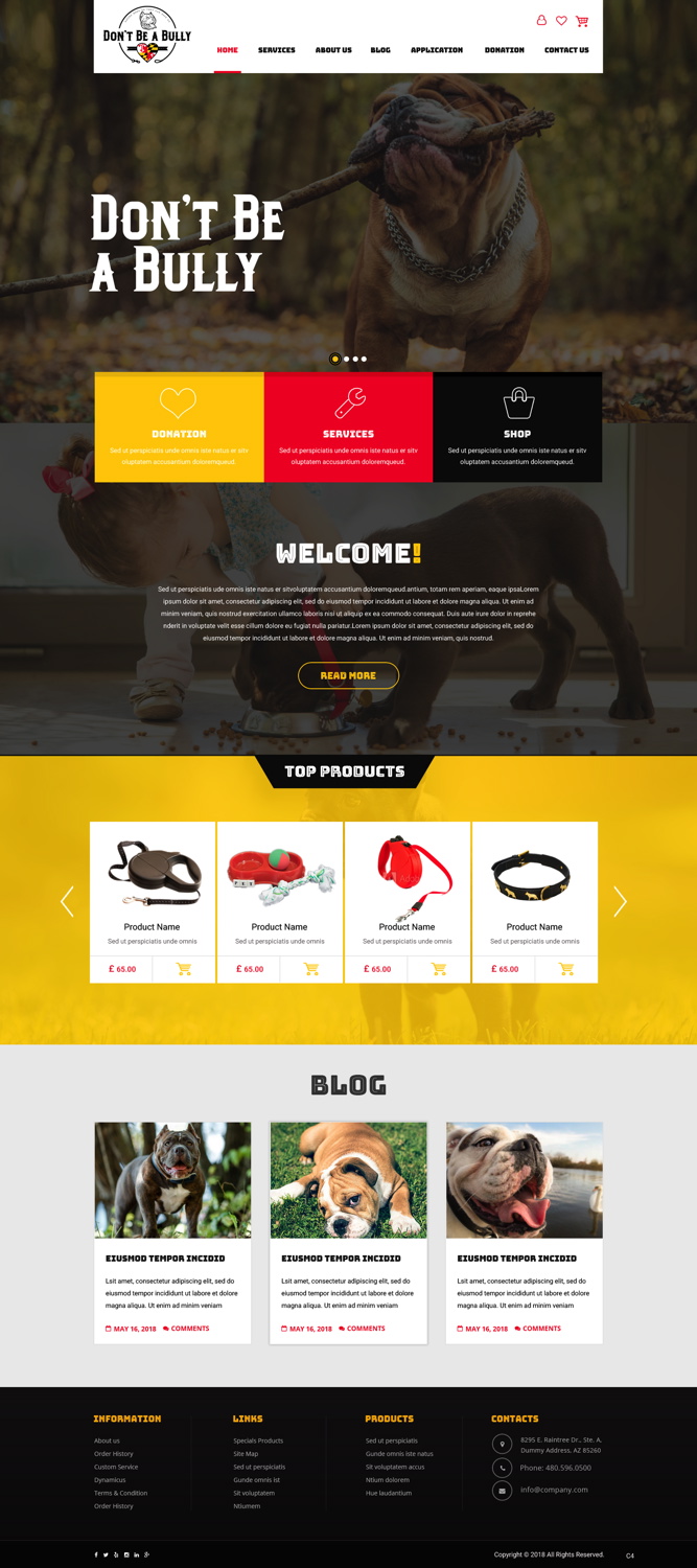 Web Design by pb for Don't Be A Bully | Design #18713381