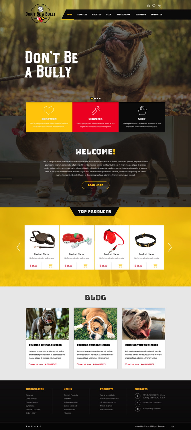 Web Design by pb for Don't Be A Bully | Design #18713382
