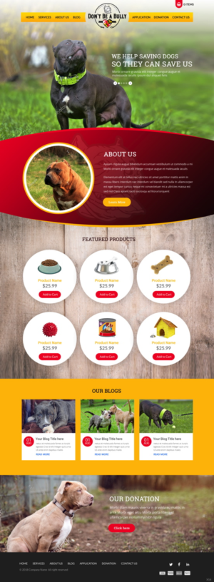Diseño Web por pb para Don't Be A Bully | Diseño: #18713383