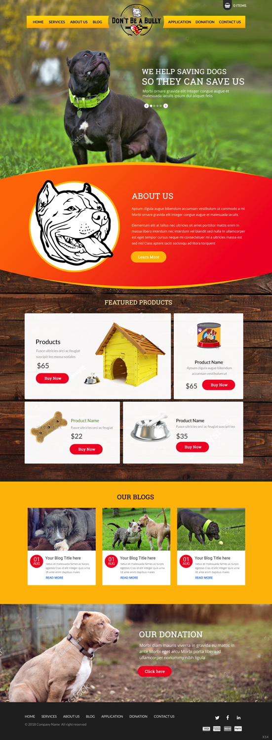 Diseño Web por pb para Don't Be A Bully | Diseño #18713388