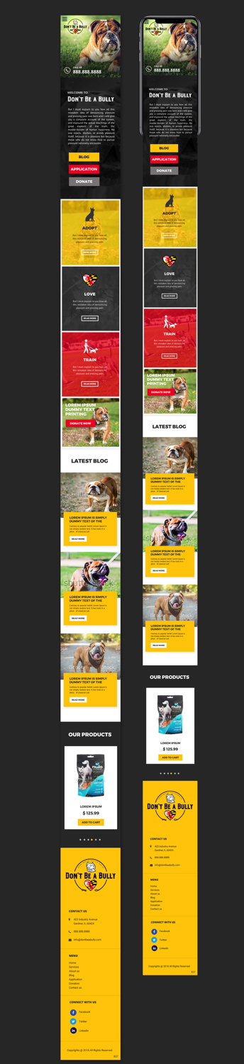 Web Design by pb for Don't Be A Bully | Design #18734906