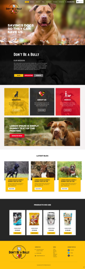 Diseño Web por pb para Don't Be A Bully | Diseño: #18755391