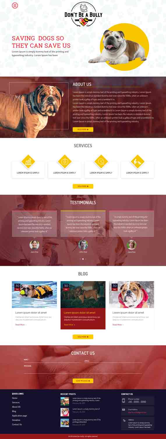 Web Design by Sujit Banerjee for Don't Be A Bully | Design #18711867