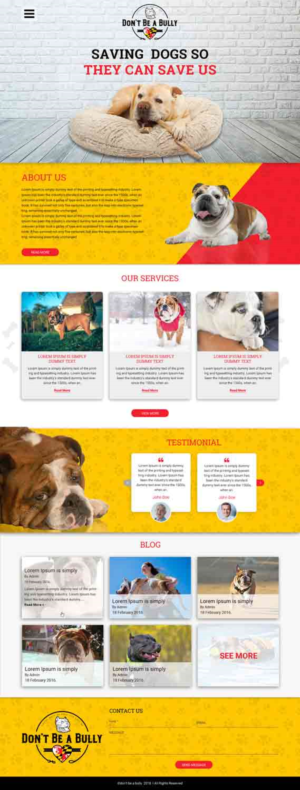 Diseño Web por Sujit Banerjee para Don't Be A Bully | Diseño: #18722131
