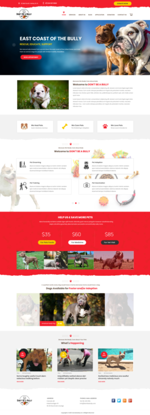 Web Design by Stranger Designer for Don't Be A Bully | Design #18662262