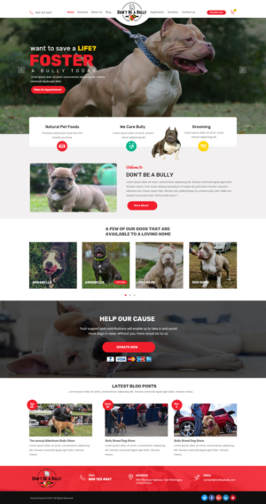 Bully breed rescue website | Diseño Web por WebPixel