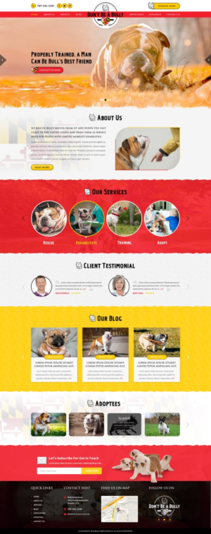 Bully breed rescue website | Diseño Web por Reimagine