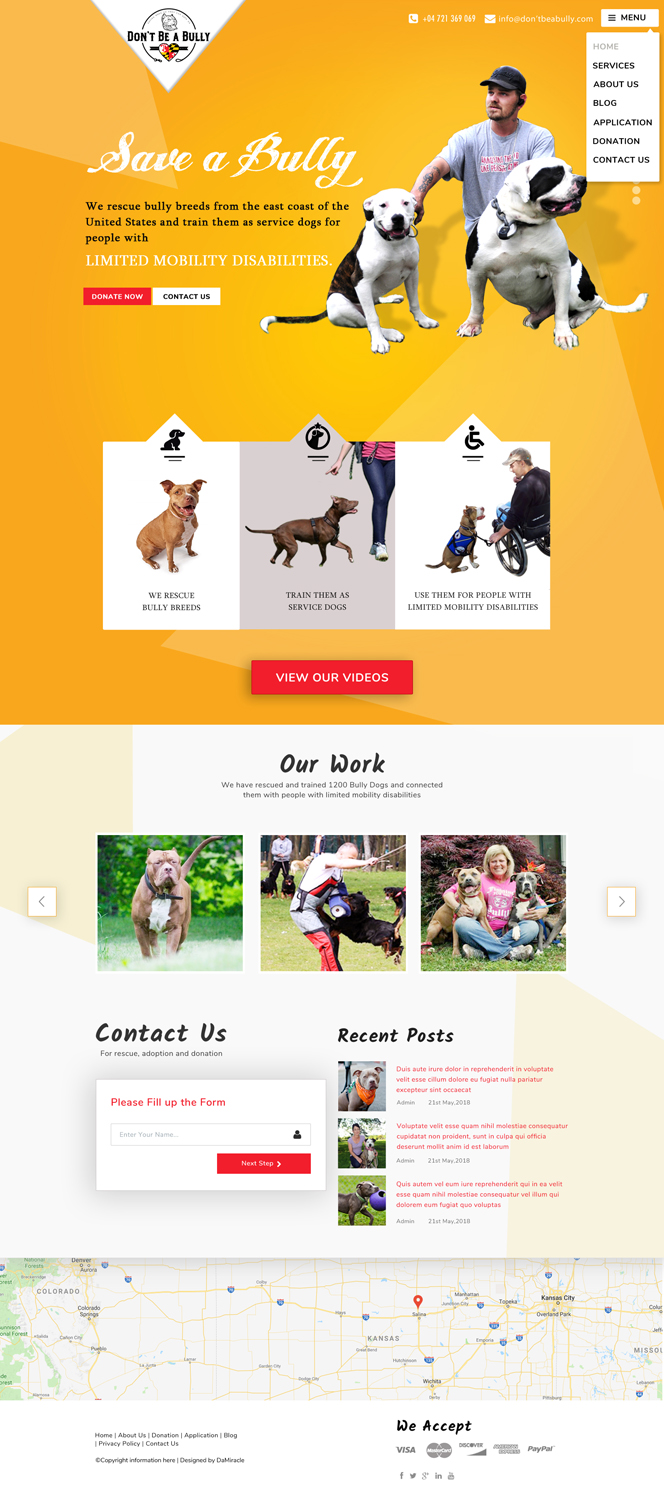 Web Design par Da Miracle pour Don't Be A Bully | Design #18729788