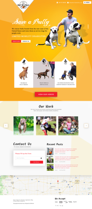 Bully breed rescue website | Diseño Web por Da Miracle