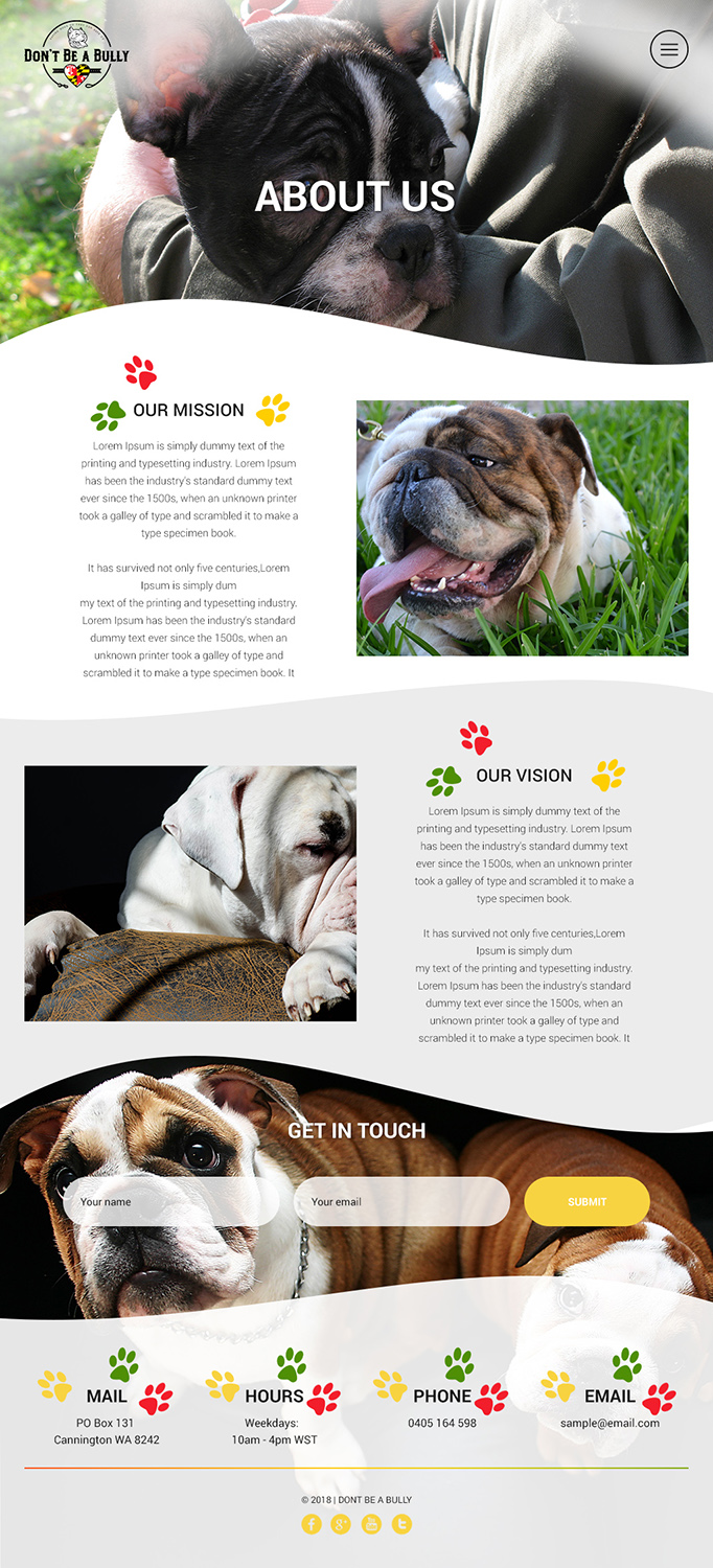 Web Design by RichardReyes for Don't Be A Bully | Design #18716840