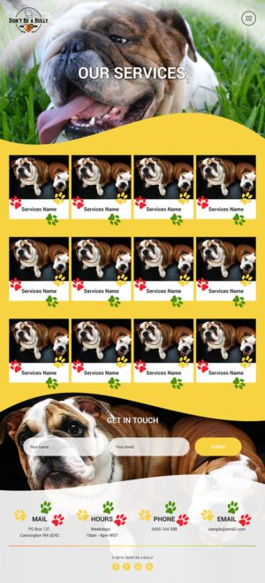 Diseño Web por RichardReyes para Don't Be A Bully | Diseño: #18716843