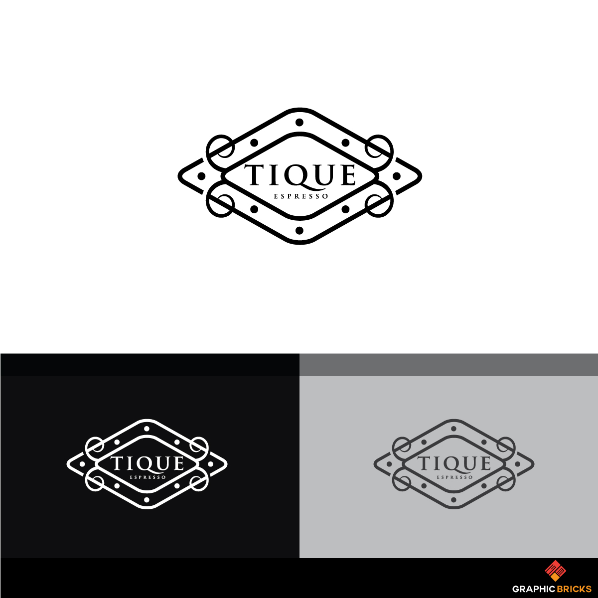 Logo Design by Graphic Bricks for Tique Espresso | Design #18662415