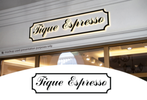 Tique Espresso | Logo Design by Juli creation