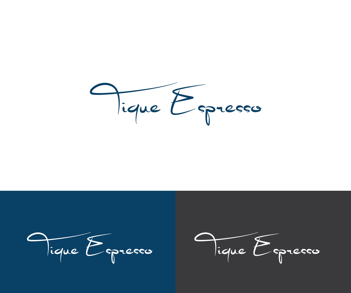 Logo Design by @m for Tique Espresso | Design #18660288