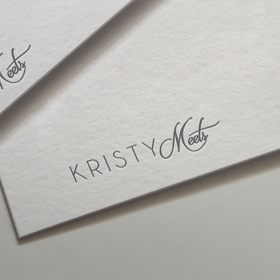 Diseño de Logo por SteffySummer para Kristy meets | Diseño #18763754