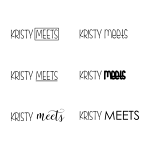 Logo-Design von Lunaris atelier für Kristy meets | Design: #18930240