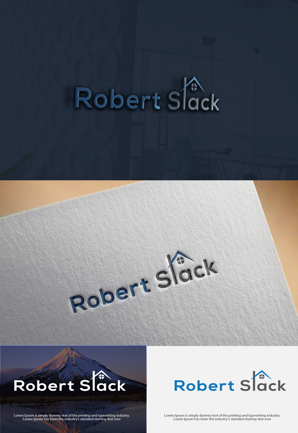Logo Design by dr ghulam mustafa sahab for Robert Slack Fine Homes | Design #18657339