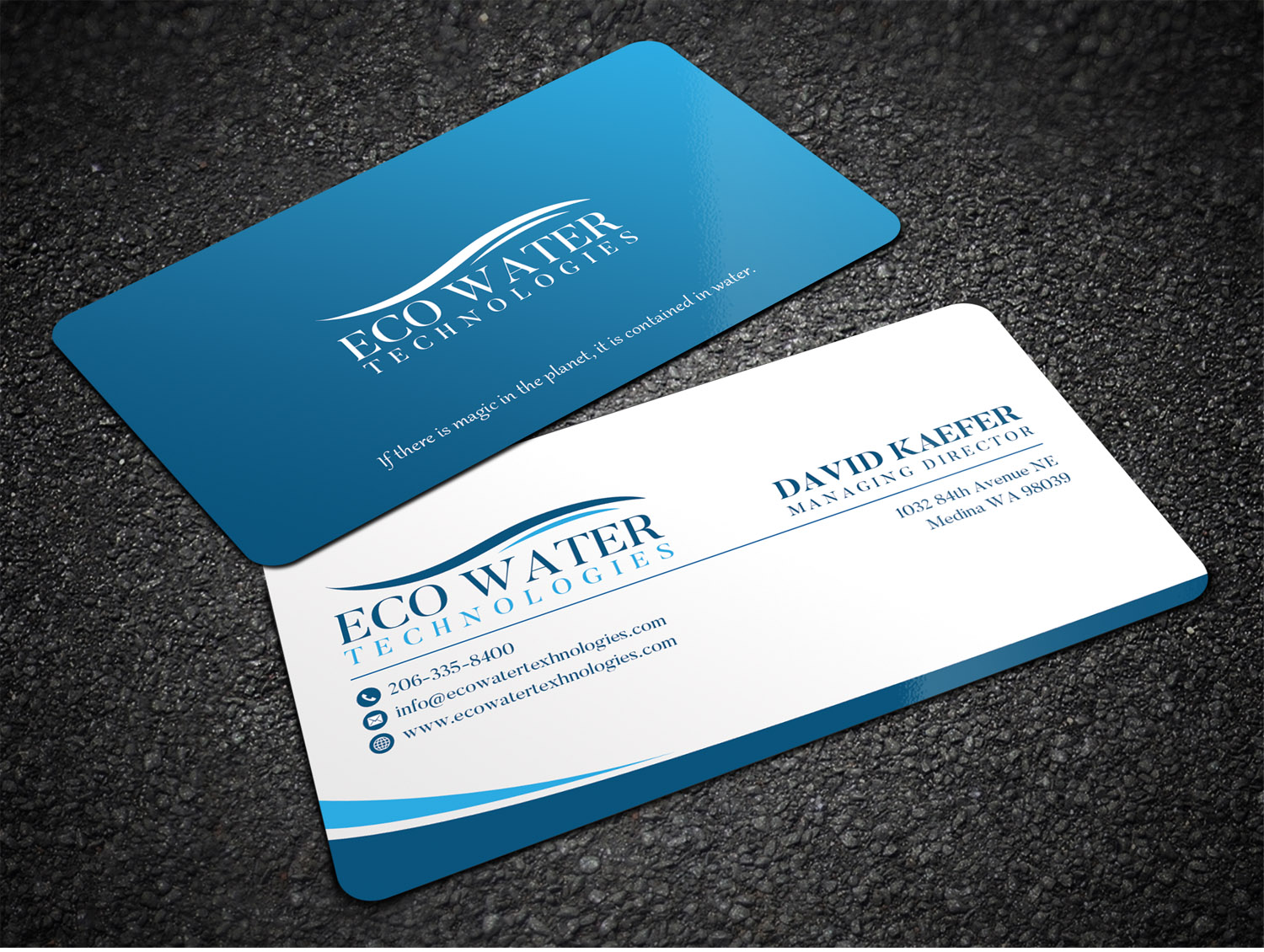 Business Card Design by Sandaruwan for ECO Water Technologies, Corp | Design #18662811