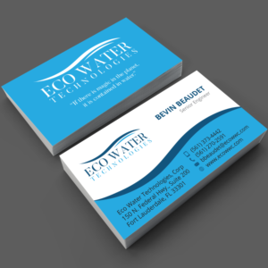 Business Card Design by adiazudin for ECO Water Technologies, Corp | Design: #18656226
