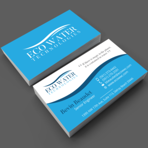Business Card Design by adiazudin for ECO Water Technologies, Corp | Design: #18668071