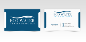 Business Card Design by Pointless Pixels India for ECO Water Technologies, Corp | Design: #18662270