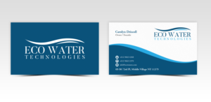 Business Card Design by Pointless Pixels India for ECO Water Technologies, Corp | Design: #18663305