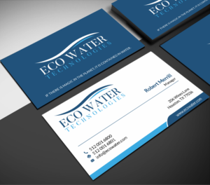 Business Card Design by SKYdesign for ECO Water Technologies, Corp | Design: #18662505