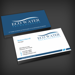 Business Card Design by SKYdesign for ECO Water Technologies, Corp | Design: #18662518