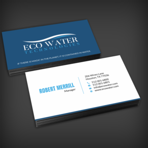 Business Card Design by SKYdesign for ECO Water Technologies, Corp | Design: #18662530