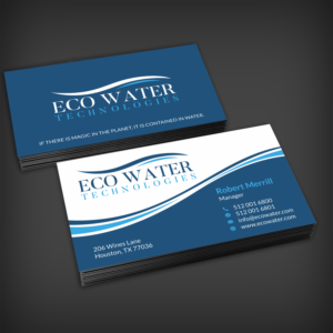 Business Card Design by SKYdesign for ECO Water Technologies, Corp | Design: #18662551
